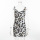 Print Leopard Short Spaghetti Strap Bodycon Backless Dresses